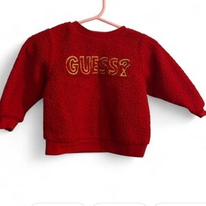Guess Kids Red Fleece Sweatshirt